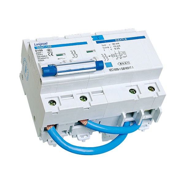 DZ47LE-100 Residual Current Operated Circuit Breaker With Over-current